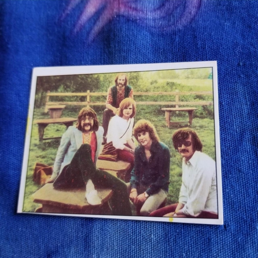 1970s Moody Blues Band Vintage Justin Hayward Cantanti 72 Music Card Rare